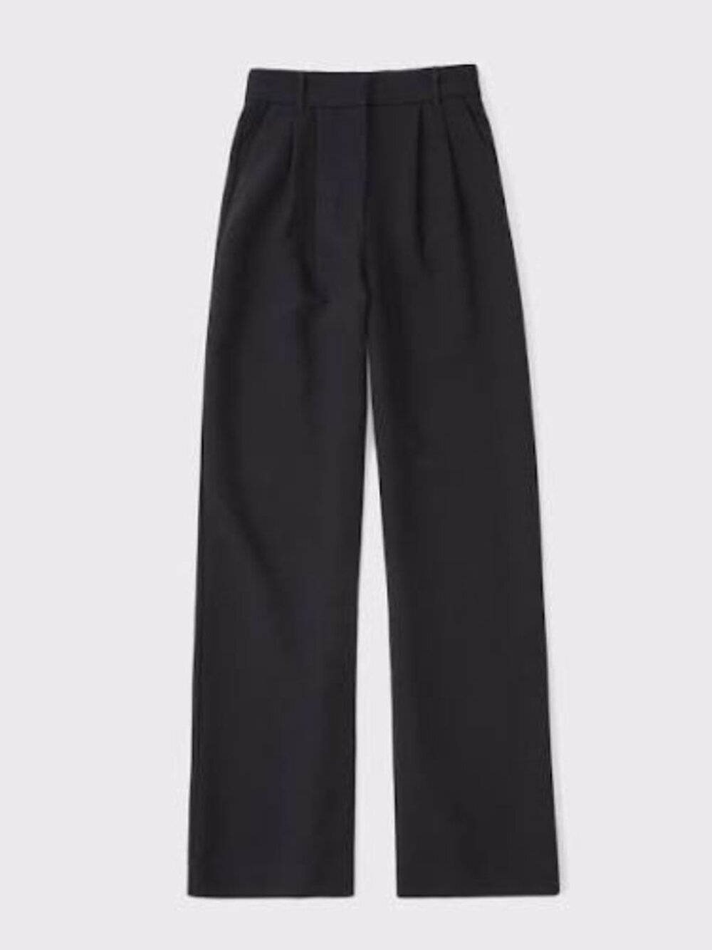 Abercrombie & Fitch Sloane Tailored Wide Leg Pant Black Waist 32